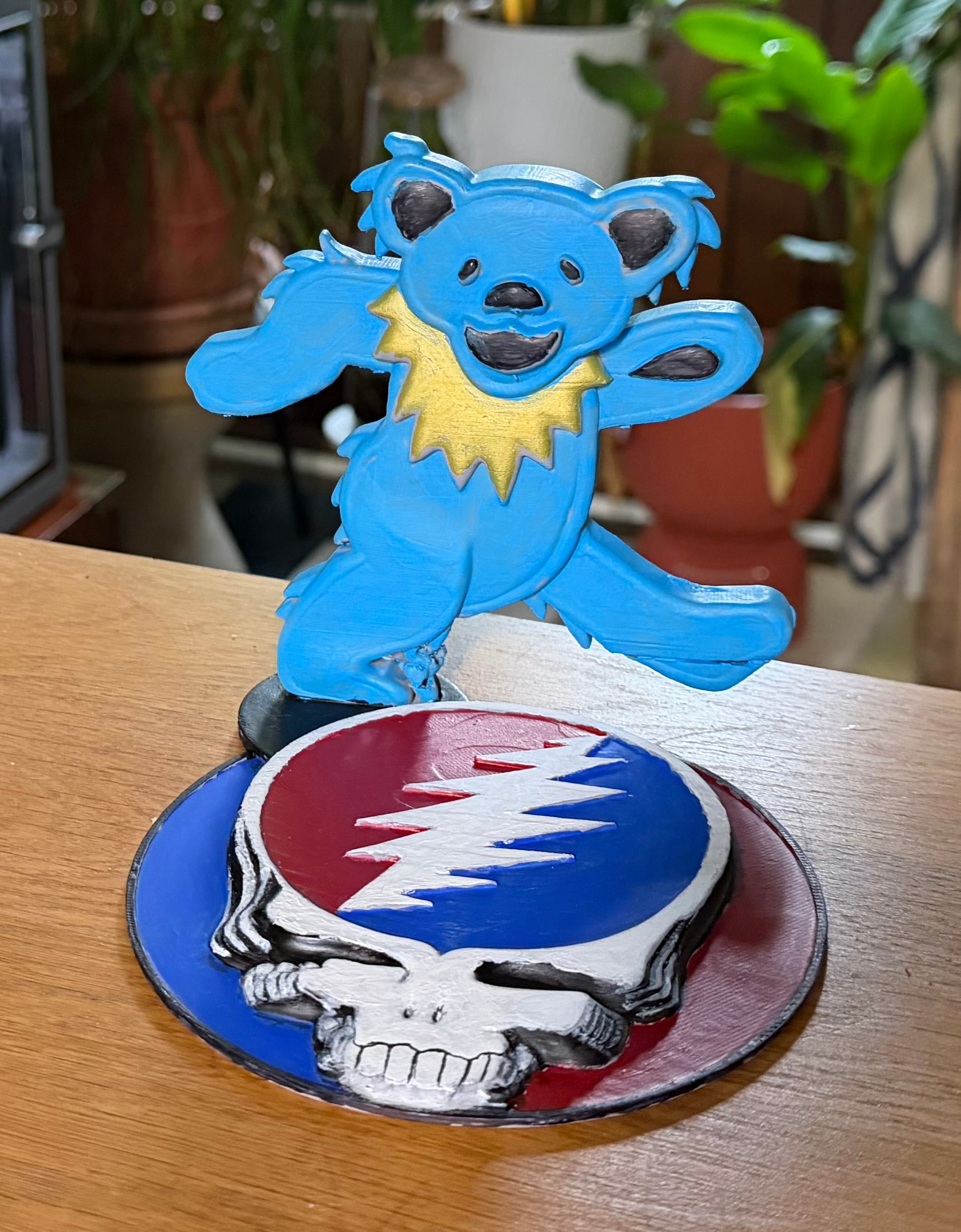 Hand-Painted Stealie Bear Figurine