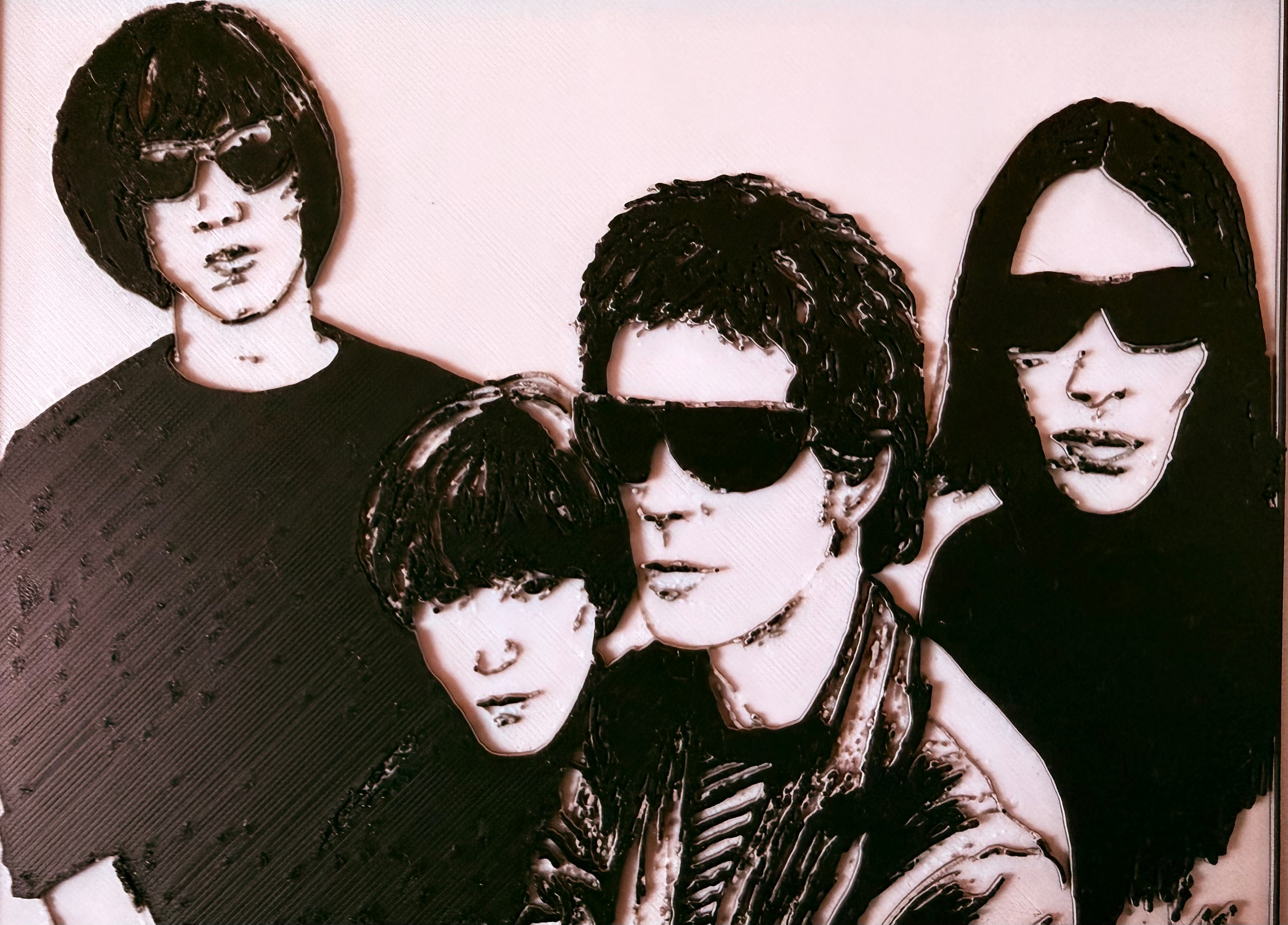 HueForge 3D Print Drawing — Velvet Underground